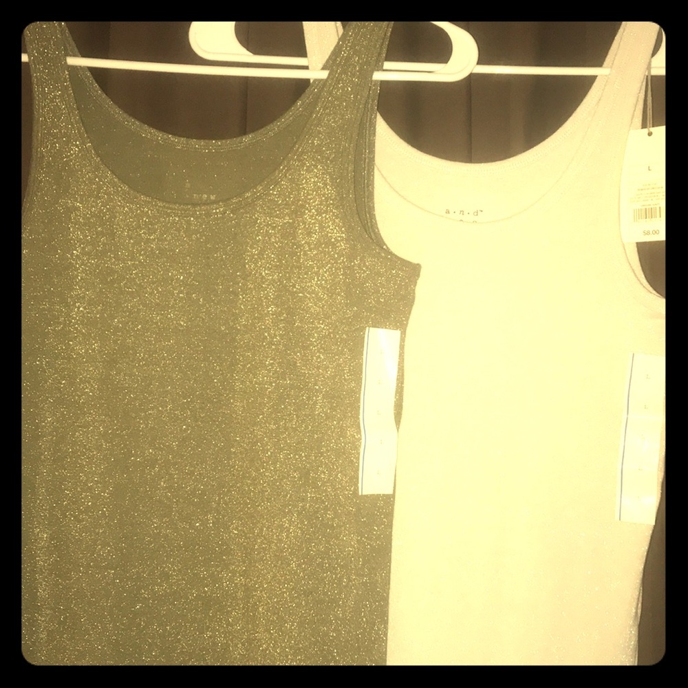Spandex metallic tank top by anewday.